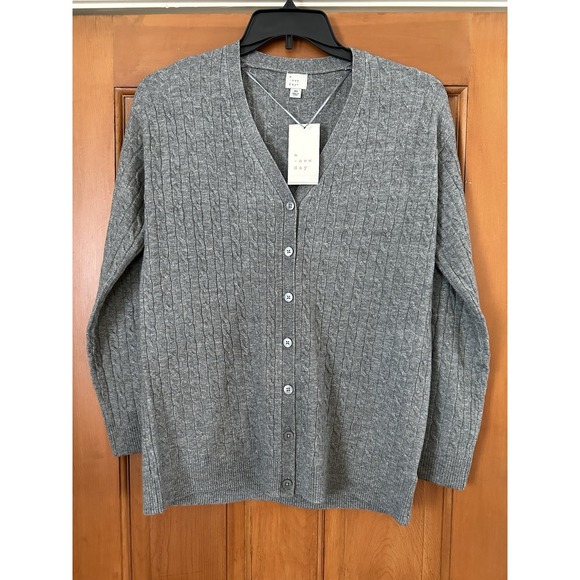 a new day Sweaters - A New Day Women's Grey Button-Up Sweater Size XS NWT Cashmere Like Softness